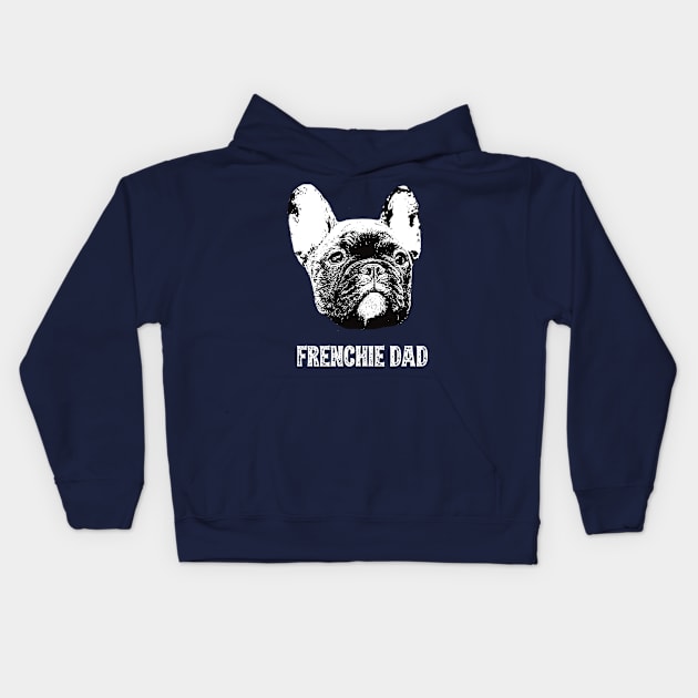 French Bulldog Dad Kids Hoodie by DoggyStyles